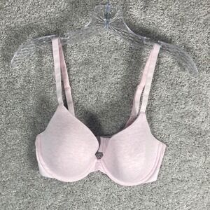 Victoria's Secret T Shirt Lightly Lined Bra‎ Pink Heathered 34D D75